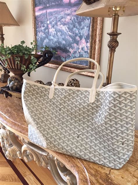 goyard st louis white|authentic goyard st louis tote.